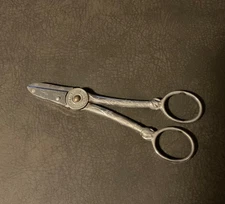 Vintage Clauss "Garden Club" chrome steel floral scissors 6 1/2 inch Fremont OH