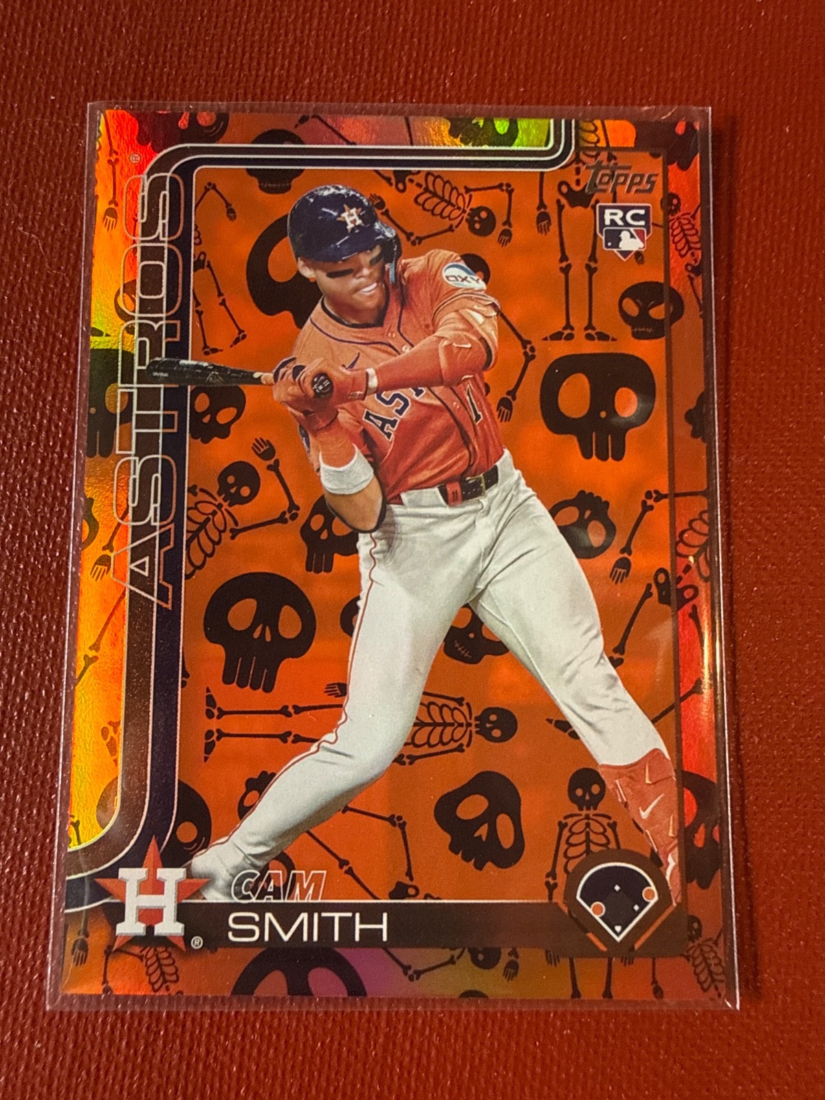 CAM SMITH RC Astros SSP 2025 Topps Update Halloween Mummy Skulls /50 #US298