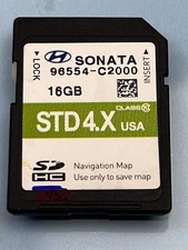 OEM HYUNDAI SONATA MAP DATA GPS Navigation SD Card U.S Map 96554-C2000 STD4.X