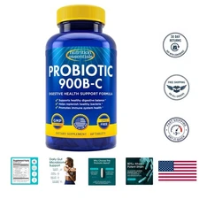 Digestive Health Probiotic Blend: Lactase & Prebiotic Fiber – 1  Supply