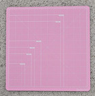 Reflections Self Healing Double Side Cutting Board Mat – Pink / White, 12x12 LNC — photo 1