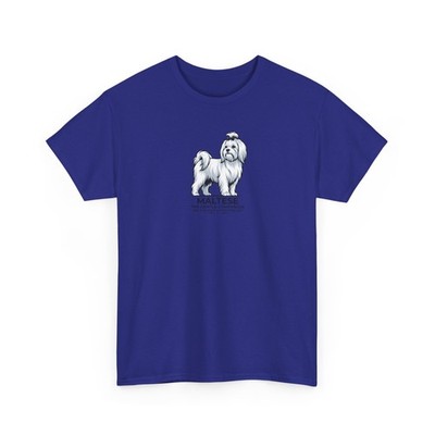 Maltese Dog Elegant Companion Graphic Tee | Luxury Breed Gift