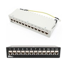 Cat8 Patchpanel 12 Port Netzwerk Verteilerfel...