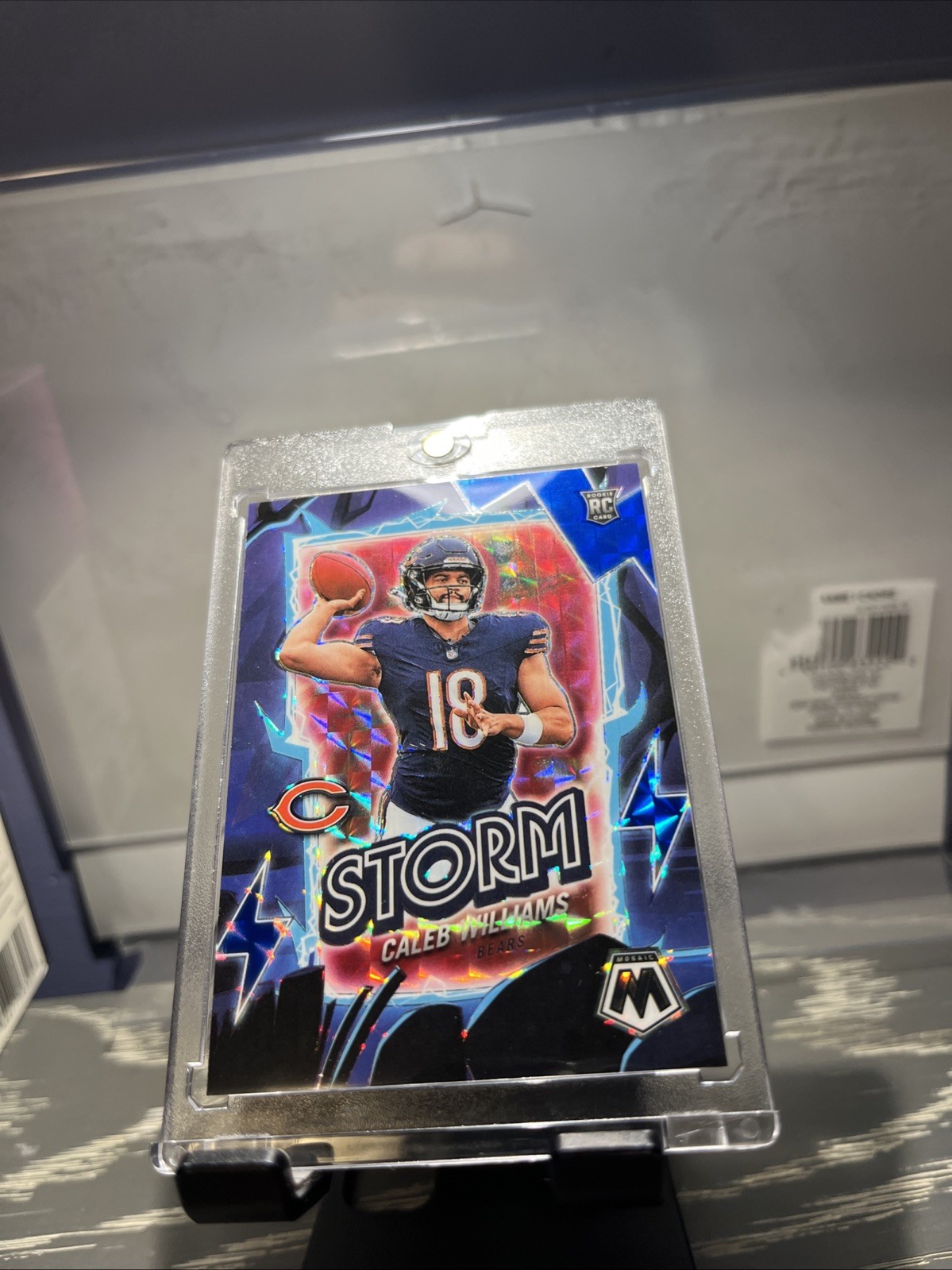 2024 Panini Mosaic - Storm Caleb Williams #9 Blue Mosaic Prizm /99 (RC)