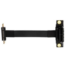 PCIE X1 Riser Cable Dual 90  Right Angle PCIe 3.0 x1 to x1 Extension Cable