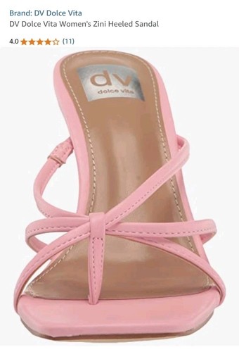 DV Dolce Vita Zini elegante Riemchensandalen Pfennigabsatz pink Größe 6 neu 85 $ - Bild 2 von 15