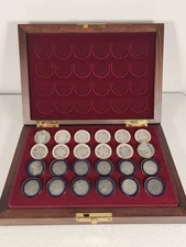Vintage 1986 Franklin Mint National Historical Society Civil War Checkers Set