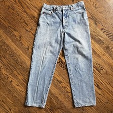 Vintage 90s Guess medium wash denim jeans 34x28 100 cotton Made USA Style 10001