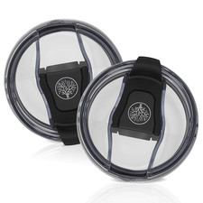 30 oz Tumbler Lid Replacement Clear Spill Proof Compatible for YETI 2 Pack 