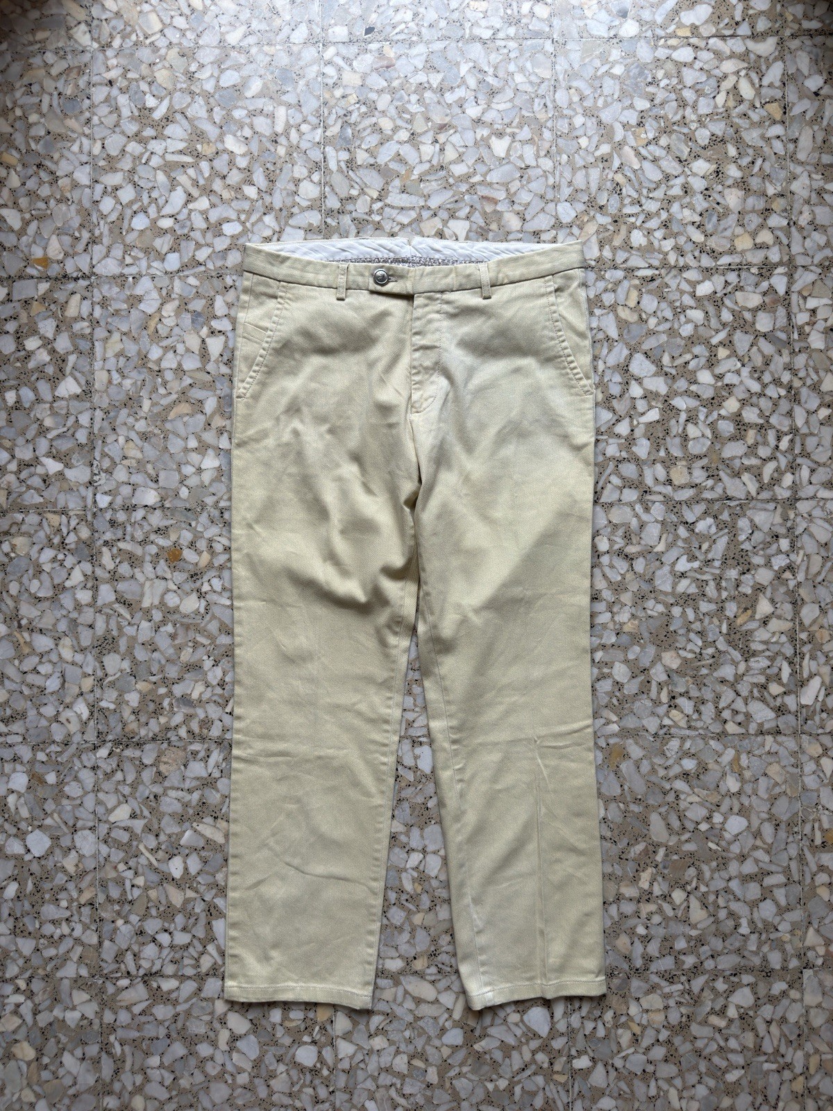 Boggi Milano Mens  Pants   Beige/creame Size 48 Cotton Made In Italy
