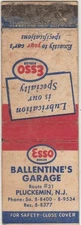 Ballentine's Garage-Esso-Pluckemin-New Jersey-NJ-Wear-Soiling