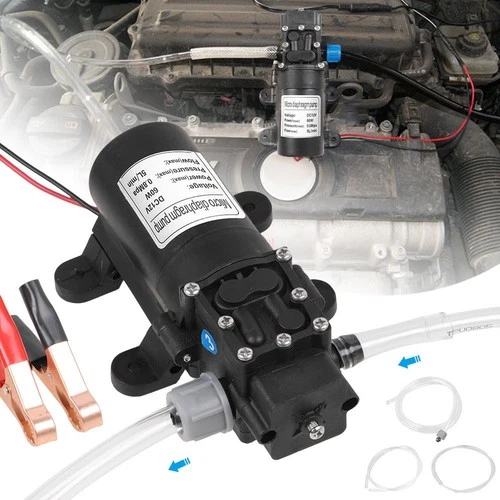 60W Electric Fuel Transfer Pump 12V Oil Extractor Kerosene Car Tractor Truck
