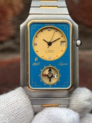 Dalil Supra Eta 2671 Swiss made Automatic Tank Vintage Watch Rare Men's 