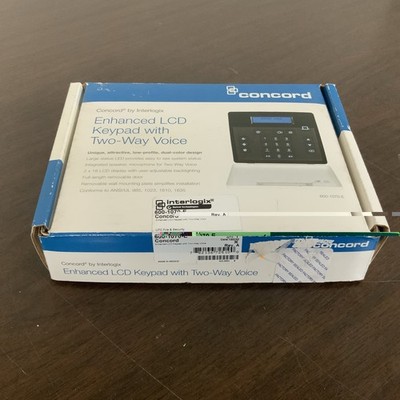 NEW Interlogix GE Concord 600-1070-E Enhanced LCD Keypad w/ Two-Way Voice