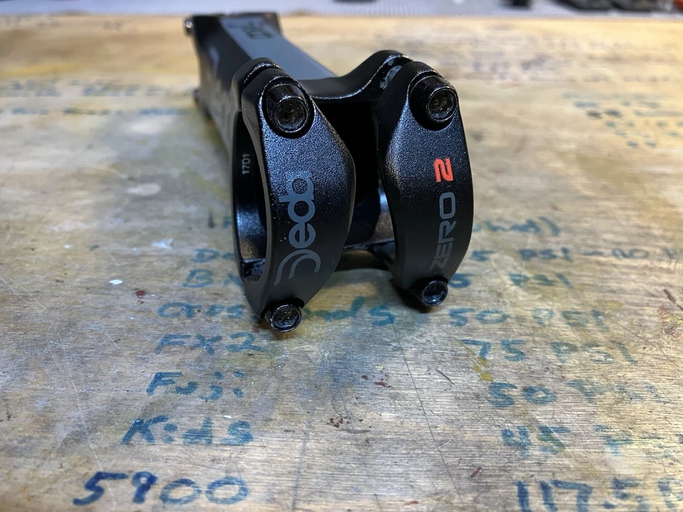 DEDA ELEMENTI Zero 2 1-1/8" Black Alloy 130 mm 83 Degree Stem 156 Grams - Image 2 of 4