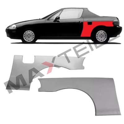 Für Honda CRX Civic Del Sol 1992 1998 Radlauf Reparaturblech/ L+R