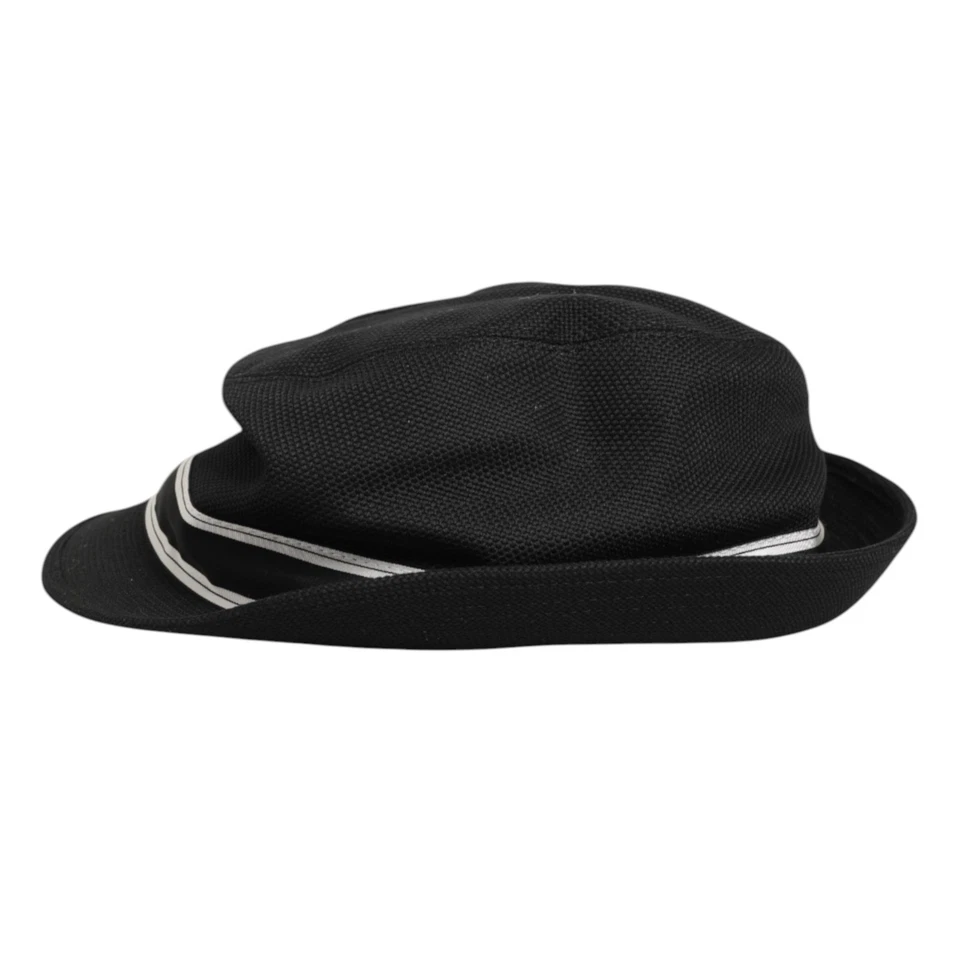 DOLCE & GABBANA Sombrero Hombre Negro Algodón Forro Lunares Fedora s. 58 / M 250usd Foto 4 de 4