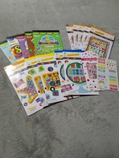 15 Booklets Of assorted kid stickers party favor teacher reward stickers