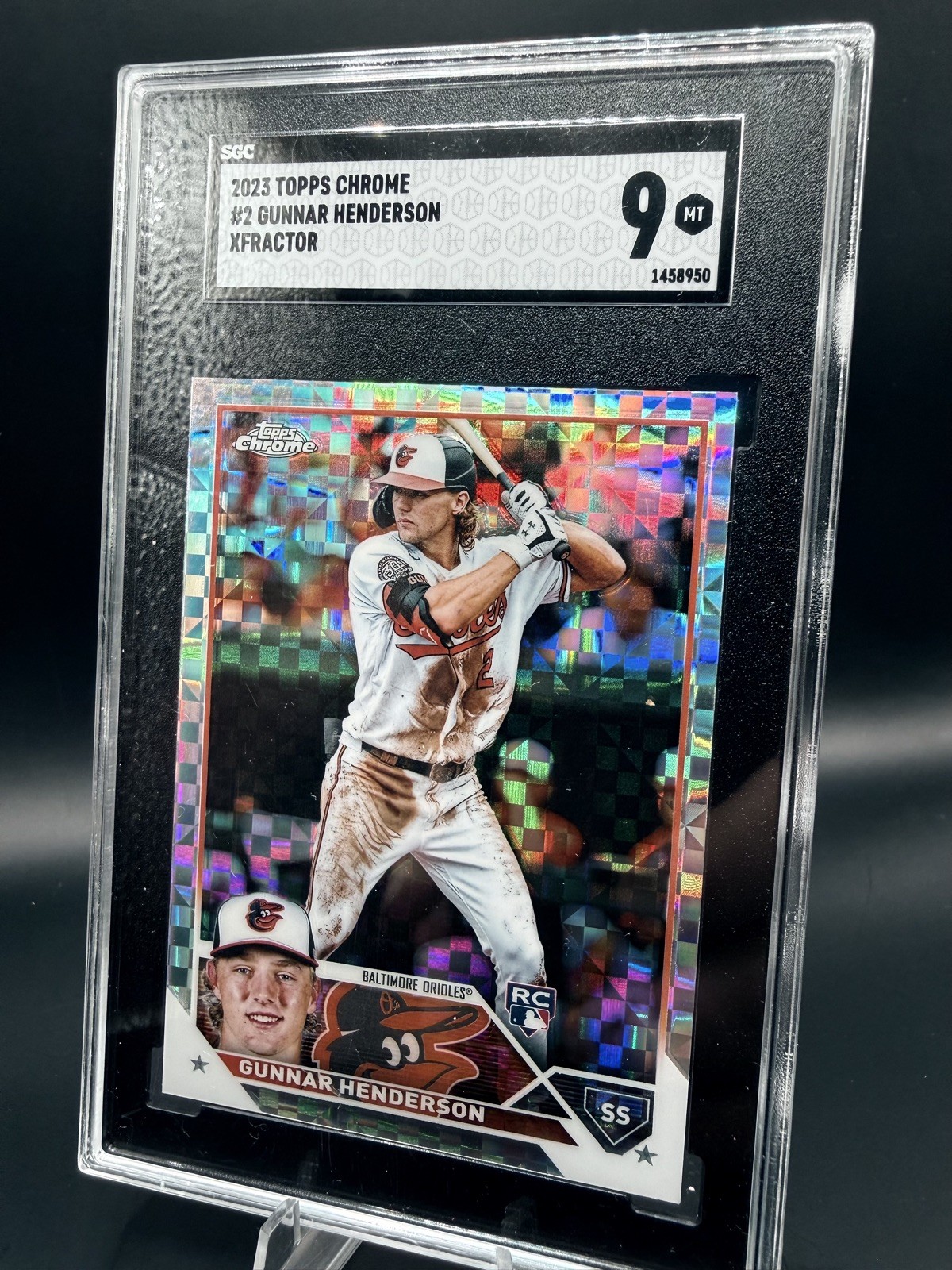 2023 Topps Chrome - Gunnar Henderson #2 X-Fractor (RC) SGC 9!!