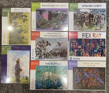 NEW 8 POMEGRANATE Puzzle Lot, Edward Gorey, Robert Bissell, Rex Ray, Pigeon
