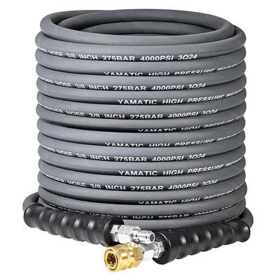 #ad 4000 PSI Pressure Washer Hose 50FT x 3 8quot; Swivel Quick Connector – Steel Wir... $95.82