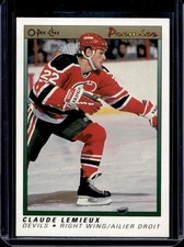 1990-91 O-Pee-Chee Premier Claude Lemieux #62 Devils