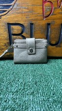 Women  s Gray Zip Wallet with Zipper Accent, Credit Card Slots, Solid Pattern