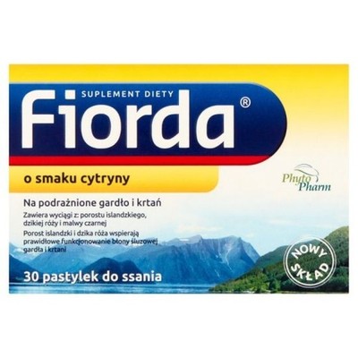 FIORDA Lutschtabletten mit Zitronengeschmack, 30 Stück