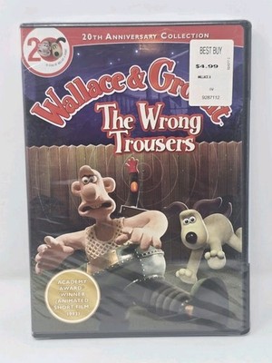 Wallace & Gromit The Wrong Trousers (DVD, 2009) 20th Anniversary New Sealed