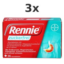 3x Rennie Zuckerfrei Kautabletten 36 St - PZN...