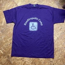 90s Vintage USA made Purple Graphic Shirt Tee 1990s VTG XL 30.5x23 A11