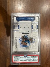 2025 National Treasures Calvin Johnson Colossal Signature Relic /49 PSA 10 Pop 1