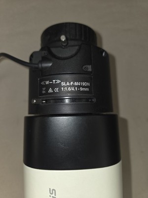 Samsung SNB-9000N 12MP 4K IP Network Camera w Hanwha SLA-F-M419DN Lens
