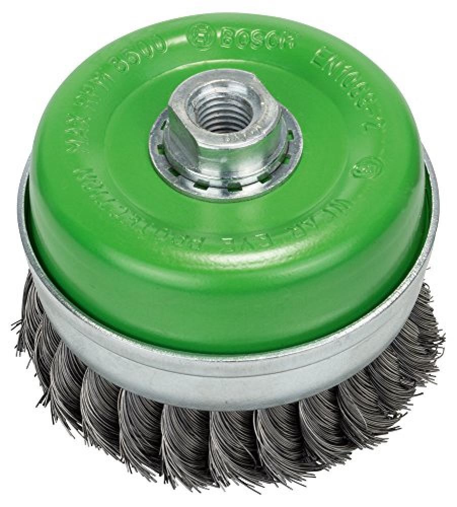 Bosch Professional 2608622105 Spazzola a Tazza 100mm Filo Inox 0,35mm