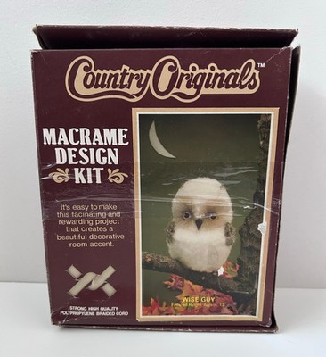 Vintage Macrame Kit: Wise Guy Owl by Country Originals