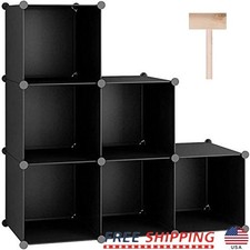 Organizzatore Cubi Portaoggetti 6 Cubi Ripiani Unità Impermeabile Casa Ufficio Camera Bambini