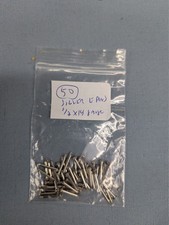50pcs silver Escutcheon Pins Brad Nails Round Dome Head- 1/2&rdquo; X 14 Gauge