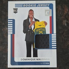 2025 Panini Donruss Dominique Malonga Rookie Jersey #11 Seattle Storm WNBA
