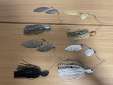 D Zone Spinnerbait Red Skirt Bait Burbless Used Fishing Lure