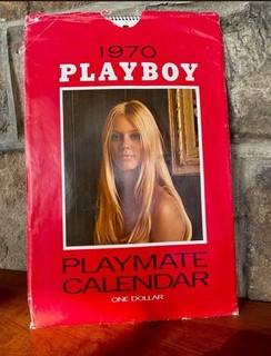 1970 Playboy Playmate Calendar With Sleeve In Nice Shape