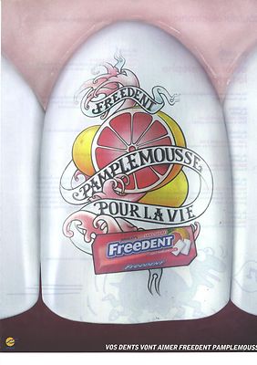 WERBUNG WERBUNG 2010 FREEDENT Kaugummibonbons 250612