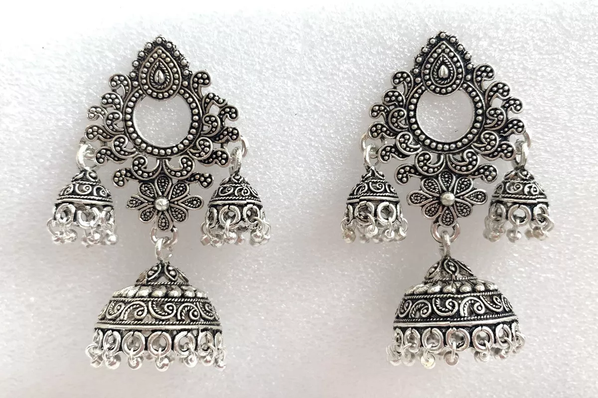 Buy Multicolor Jhumka Earrings Online at Best Price | Cbazaar