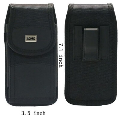 Vertical Extra Large Fabric Pouch Case (3.5 in x 7.1 in)