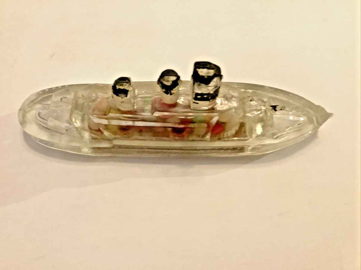 Victory Glass Mini BATTLESHIP BOAT GLASS W Original CANDY Victory Glass Mini BATTLESHIP BOAT GLASS W Original CANDY