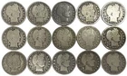 (15) 1899 SILVER USA BARBER QUARTER 25C AVERAGE CIRCULATED COIN LOT