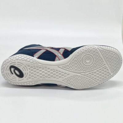 ASICS Wrestling Shoes 1083A001 Navy x SilverGrey red Successor to