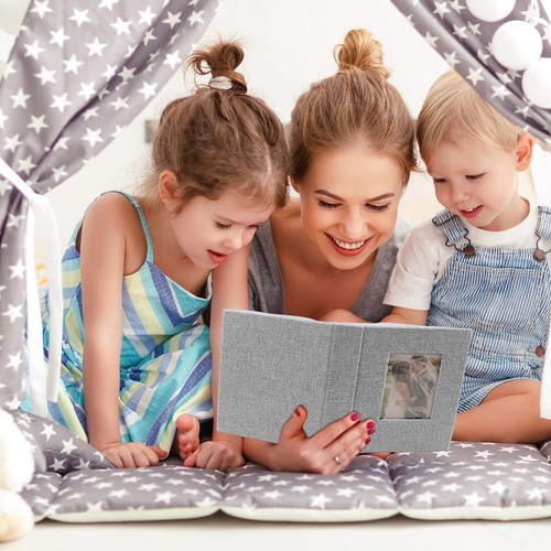 Elegant 2 Pack 4x6 Linen Cover Photo Album - Perfect for Preserving Memories - Picture 9 of 9