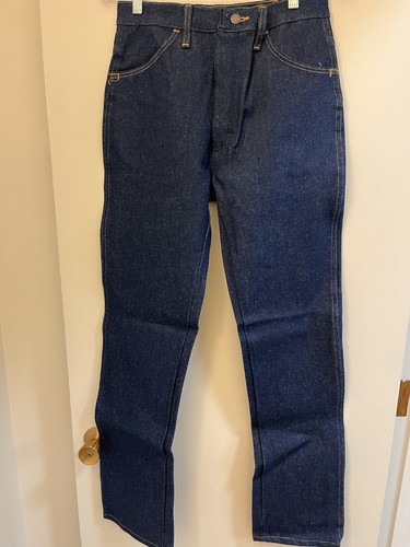 Vintage Rustler 87621 Straight Leg Dark Blue Wash Jeans, 30x32, Neu, Hergestellt in den USA - Bild 5 von 8