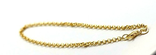Genuino Nuevo 9ct 9k 375 Oro Amarillo Sólido 19cm Redondo Pulsera Belcher - Envío Gratis - Imagen 2 de 16