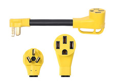 NEMA 10-50P to 14-50R 240V 50 Amp 3 Prong Dryer Male Plug to 4 Prong Generato